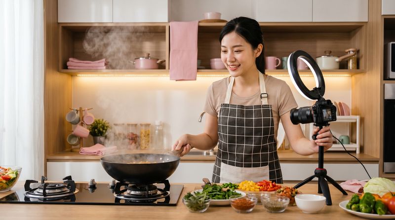 网红主播美食视频教程
